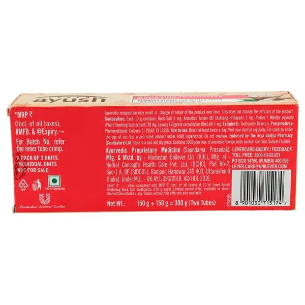 25149 ayush whitening stains