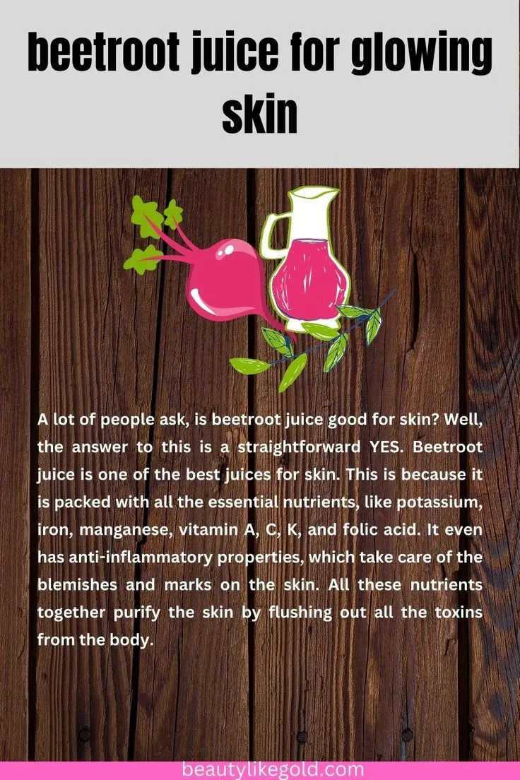25276 beetroot juice skin whitening even tone